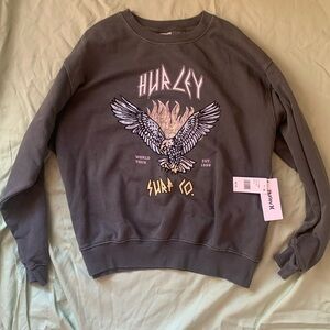 NEW trendy, super comfy, baggy Hurley XL sweatshirt